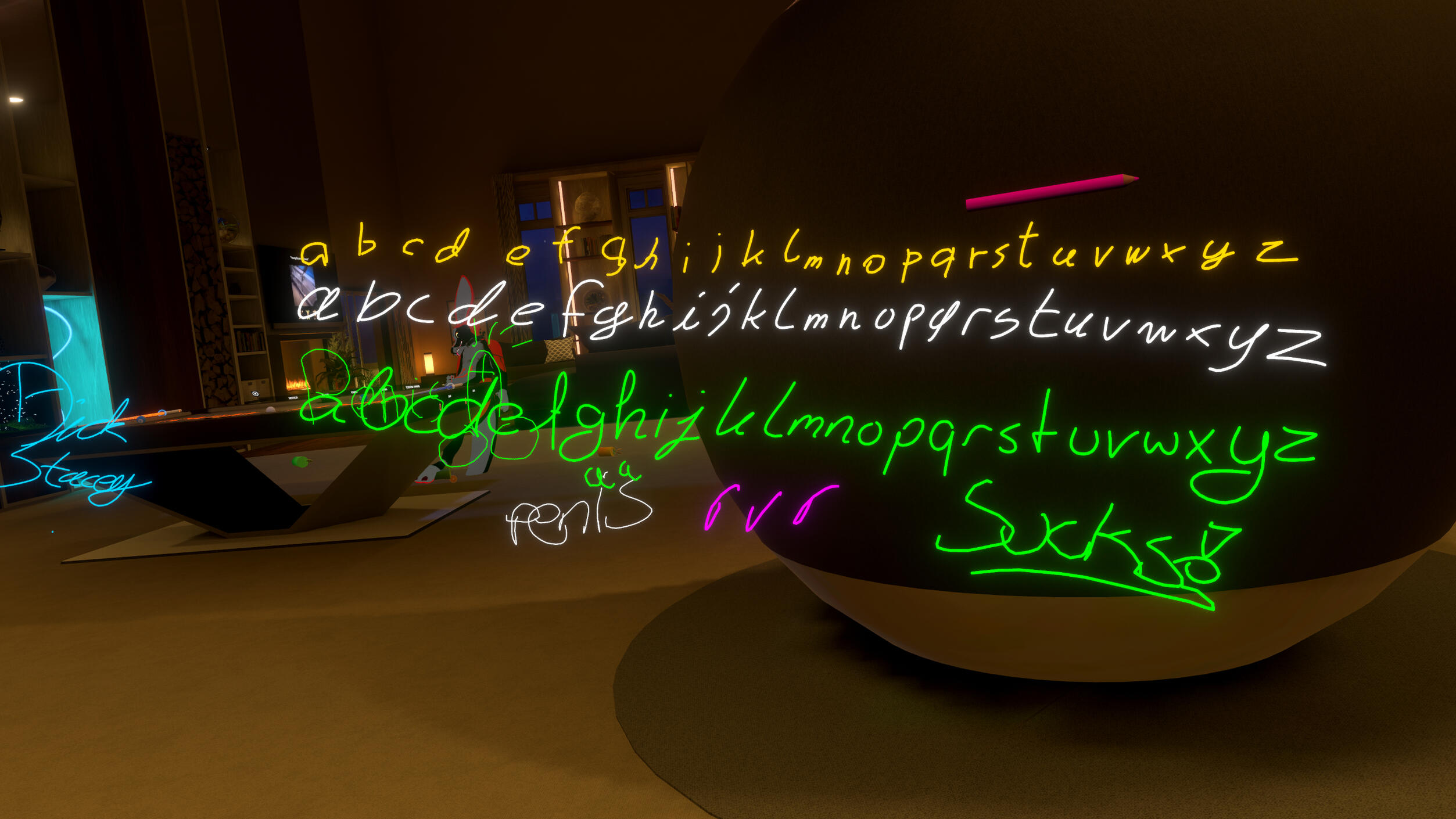 Handwriting comparison with Dick Stacey in the background (09.2024)