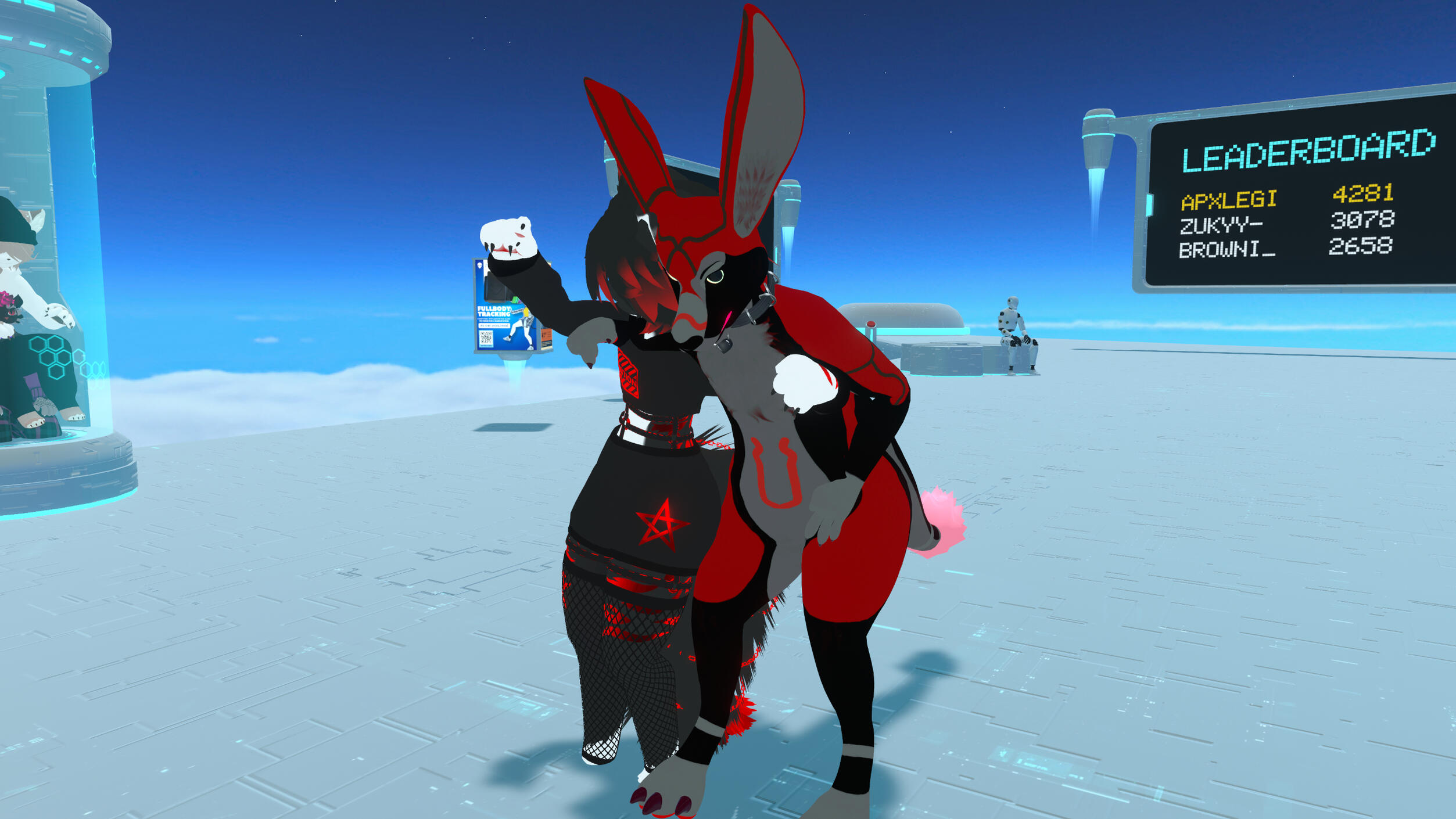 Tunaria helping Rapine to let water while standing up (joking about something that happened irl) (10.2024)